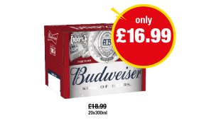 Budweiser - Now Only £16.99 at Premier