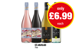 Jam Shed Rhubarb Strawberry Smash, Black Forest Mess, Hardy's Black Label Chardonnay, Pinot Grigio - Now Only £6.99 at Premier