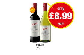 Penfolds Shiraz, Chardonnay - Now Only £8.99 at Premier