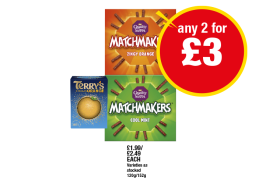 Quality Street Matchmakers Zingy Orange, Cool Mint, Terry's Chocolate Orange - Any 2 for £3 at Premier