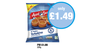 Aunt Bessie's Golden Yorkshires - Now Only £1.49 at Premier