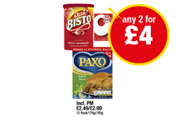 Aah Bisto, Oxo Beef, Paxo Stuffing - Any 2 for £4 at Premier