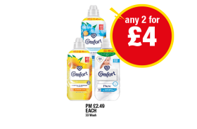 Comfort Blue Skies, Sunshiny Days, Pure - Any 2 for £4 at Premier