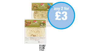 Jack's Roasted Garlic & Herb Flatbreads, Pizza Bases - Any 2 for £3 at Premier