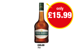 Three Barrels Vsop - Now Only £15.99 at Premier