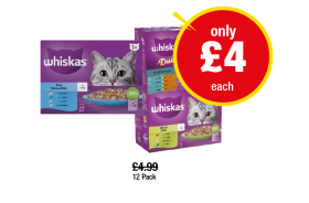 Whiskas Fish, Surf & Turf, Mixed - Now Only £4 at Premier