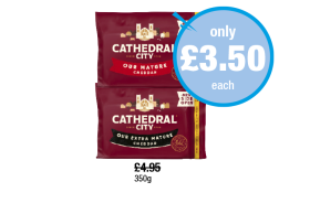 Cathedral City Mature, Extra Mature - Now Only £3.50 each at Premier