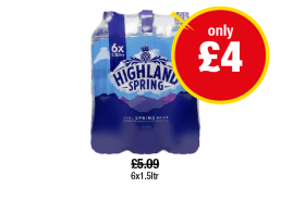 Highland Spring - Now Only £4 at Premier