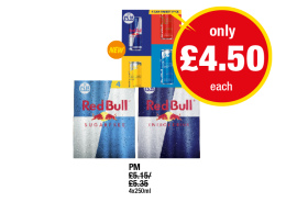 Red Bull, Sugarfree, Variety Pack - Now Only £4.50 each at Premier