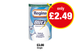 Regina Blitz - Now Only £2.49 at Premier