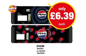 Pepsi Max, Cherry Max - Now Only £6.39 at Premier