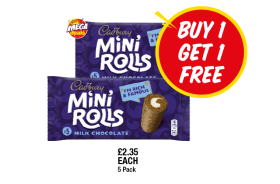 Cadbury Mini Rolls - Buy 1 Get 1 FREE at Premier