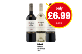 Casillero Del Diablo Malbec, Pinot Grigio, Cabernet Sauvignon - Now Only £6.99 at Premier