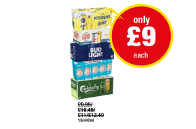 Fosters Shandy, Brewdog Cold Beer, Bug Light, Rosa Blanc, Carlsberg - Now Only £9 at Premier