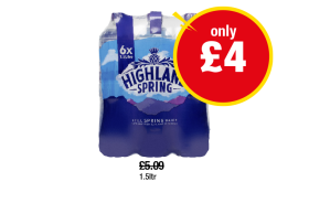 Highland Spring Pack - Now Only £4 at Premier