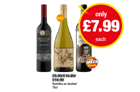 Trivento Malbec, Diablo Chardonnay, 19 Crimes Red Wine - Now Only £7.99 at Premier